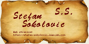 Stefan Sokolović vizit kartica